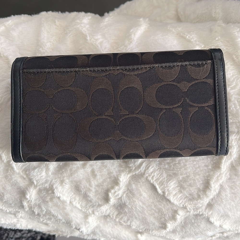 Coach Black and Brown Wallet Y2K Soho EUC - Picture 2 of 6